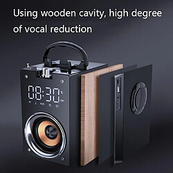 Yonis Enceinte Bluetooth Multifonction Horloge Subwoofer Speaker Stand Téléphone pas cher