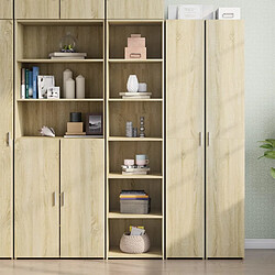 vidaXL Buffet haut chêne sonoma 45x41x185 cm bois d'ingénierie