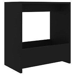 vidaXL Table d'appoint noir 50x26x50 cm bois d'ingénierie