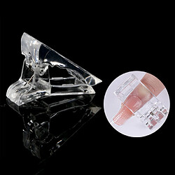 Avis 10pièces Nail Tips Clips Poly Builder Transparente Doigts Construction Rapide Gel Extensions Bricolage Art Manucures