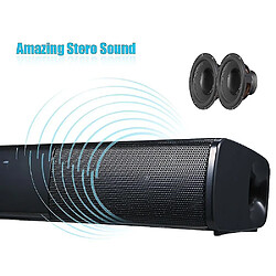 Avis Universal Téléphone TV Bluetooth 20W Soundbar Home Theatre Wireless 3D Téléphone | Conférenciers portables (noir)