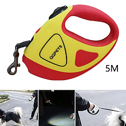 Lampe De Poche Rétractable Automatique à Collier De Marche Rétractable Pour Chien En Laisse De Chien Jaune_16ft pas cher