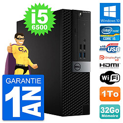 PC Dell OptiPlex 7040 SFF Core i5-6500 RAM 32Go Disque 1To HDMI Windows 10 Wifi - Occasion