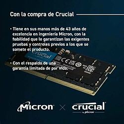 Mémoire RAM Crucial 16 GB 5600 MHz CL46 DDR5 SDRAM DDR5