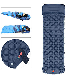 Avis Tapis De Couchage Gonflable Avec Coussin Gonflable En Rouleau De Matelas Pneumatique Camping Bleu Marine