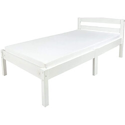 Leomark Lit blanc avec un matelas Clasic 70/140