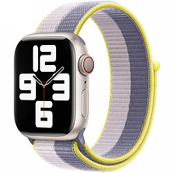 Sport Loop bracelet pour Apple Watch Series 1 á 9 / SE (38/40/41 mm) | Series 10 (42 mm) - Lavender Gray/Light Lilac