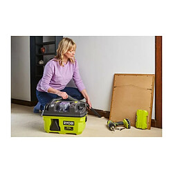 Aspirateur d'atelier RYOBI RV1811-0 18V - 1500l/min - collecteur 11 L - filtre HEPA H12 - Adaptateur, suceur plat et buse entonn