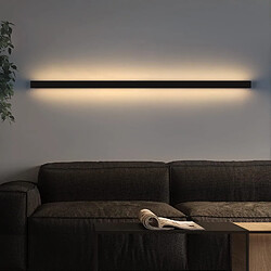 ZMH LED Wall Light Indoor Black Wall Light 100CM Indoor Modern Hallway Bedroom