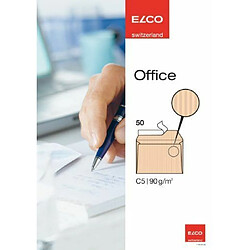 Elco 74505-92 Paquet de 50 enveloppes sans fenêtre Format C5 Brun