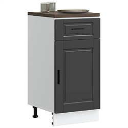 vidaXL Armoire de cuisine Porto noir bois d'ingénierie