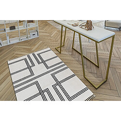 RUGSX Tapis AMOUR 53091C crème - Géométrique, lignes moderne, élégant 118x180 cm pas cher