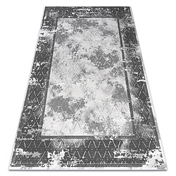 RUGSX Tapis ACRYLIQUE VALS 0W1738 C53 87 Cadre Béton vintage gris foncé gris clair 160x230 cm