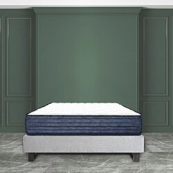 LUXURY LITERIE Matelas GreenDream (20cm) mousse haute densité, fermeté optimale, indépendance du couchage, réversible face été/hiver, 180x200cm