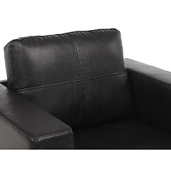 Acheter Vente-Unique Fauteuil en simili ACKLEY - Noir