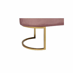 Acheter Paris Prix Banc Design en Velours Athea 105cm Rose & Or