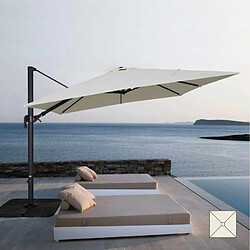 Avis Elios Parasols Parasol carré de jardin 3x3 bras aluminium bars hôtels Vienna