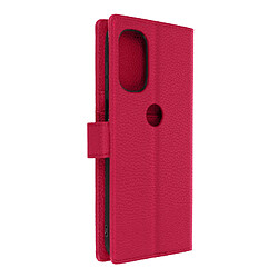 Avizar Housse Motorola Moto G31 et G41 Clapet Portefeuille Stand Vidéo rose