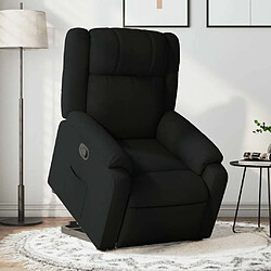 Maison Chic Fauteuil Relax pour salon, Fauteuil inclinable noir tissu -GKD68842