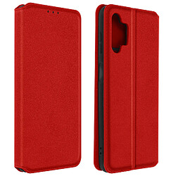 Avizar Housse pour Samsung Galaxy A13 5G et A04s Clapet Porte-carte Support Vidéo rouge