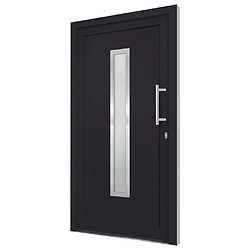 Avis vidaXL Porte d'entrée Anthracite 98x208 cm