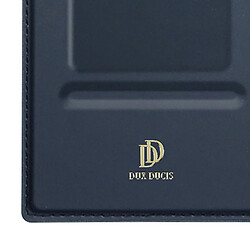 Dux Ducis Étui pour Samsung Galaxy S24 Ultra Clapet Porte-carte Support Vidéo Bleu Nuit