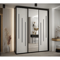 Abiks Meble Armoire DAVOS 9 À Portes Coulissantes 235,2/190/45 3 Portes