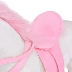 Acheter vidaXL Jouet en peluche Licorne Blanc et rose XXL