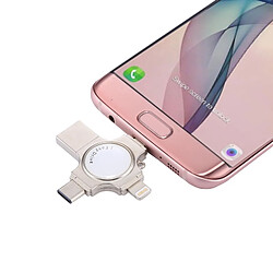 Acheter Wewoo Clé USB pour iPhone et iPad iPod la plupart des Smartphones Android PC 4 en 1 USB 2.0 Lightning 8 broches Micro USB USB-C / Type-C Flash Drive 32Go,