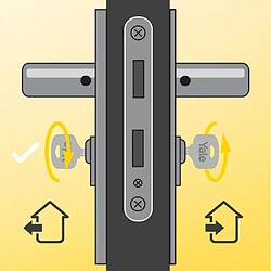 Acheter Cylindre de Serrure - YALE - YC2100 - Débrayable - 40x40 mm - 10 Goupilles - 5 Clés réversibles - Nickelé