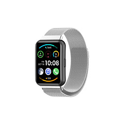 PHONECARE Bracelet Milanese Loop Fermoir Magnétique pour Huawei Watch Fit 2 Active - Gris