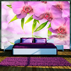 Paris Prix Papier Peint Orchids in Lilac Colour 105 x 150 cm