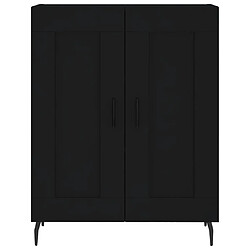 Acheter vidaXL Buffet noir 69,5x34x90 cm bois d'ingénierie