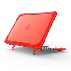 Wewoo Housse Coque Mac Pour MacBook Air 13,3 pouces A1932 2018 TPU + PC de protection ordinateur portable deux couleurs rouge pas cher