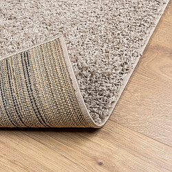 Acheter vidaXL Tapis shaggy PAMPLONA poils longs moderne beige 200x200 cm