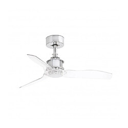 faro Plafonnier ventilateur Just Chrome 64 Cm