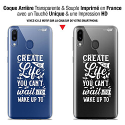 Avis Caseink Coque arrière Samsung Galaxy M20 (6.3 ) Gel HD [ Nouvelle Collection - Souple - Antichoc - Imprimé en France] Wake Up Your Life