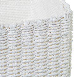 Lot de paniers Alexandra House Living 03817 Blanc osier Rotin Fibre naturelle (3 Unités) pas cher