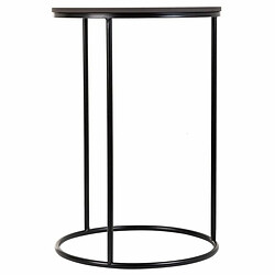 Jeu de 2 tables Alexandra House Living Noir Fer Bois MDF 39 x 57 x 39 cm pas cher