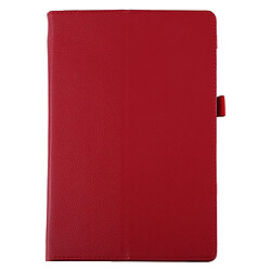 Wewoo Housse Coque Étui en cuir à rabat horizontal Texture Litchi pour Galaxy Tab S5e 10.5 T720 / T725avec support rouge