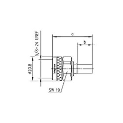 TELEGÄRTNER Câbe de connection coaxial-N RG-214/U, 50 OHM