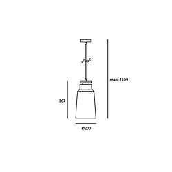 Leds C4 Suspension décorative NUBE H390 1 Ampoule