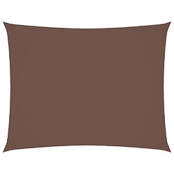 vidaXL Voile de parasol tissu oxford rectangulaire 4x5 m marron