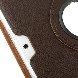 Wewoo Housse Étui marron pour Samsung Galaxy Tab 2 10.1 / P5100 360 degrés Rotatif Litchi Texture en cuir avec support pas cher