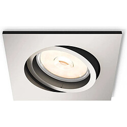 Ledkia Spot Downlight Carré Donegal Coupe Ø70 mm Nickel