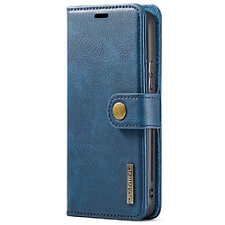 Etui en PU DG.MING détachable 2 en 1 bleu pour votre Samsung Galaxy S22 Plus 5G