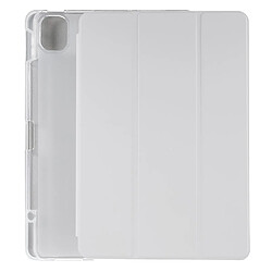 Etui en PU avec support et porte-stylo gris pour votre Xiaomi Pad 5/Pad 5 Pro