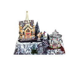 Base de village de Noël couleur Mont-Blanc - 45 x 25 cm - My Village