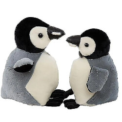 Universal Pingouin peluche jouet mignon peluches en peluche de poupée animale cadeau pour garçon fille (18 cm)