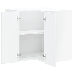 Acheter vidaXL Armoire murale d'angle de cuisine Kalmar blanc brillant